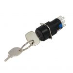 16mm Plastik Anahtarlı Switch 0-I Key Sw