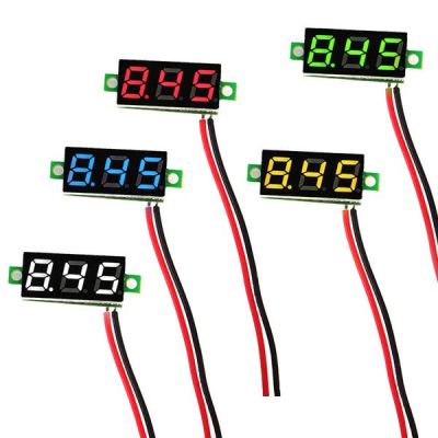 2.5 V -30V Mini Dijital Kırmızı Voltmetre