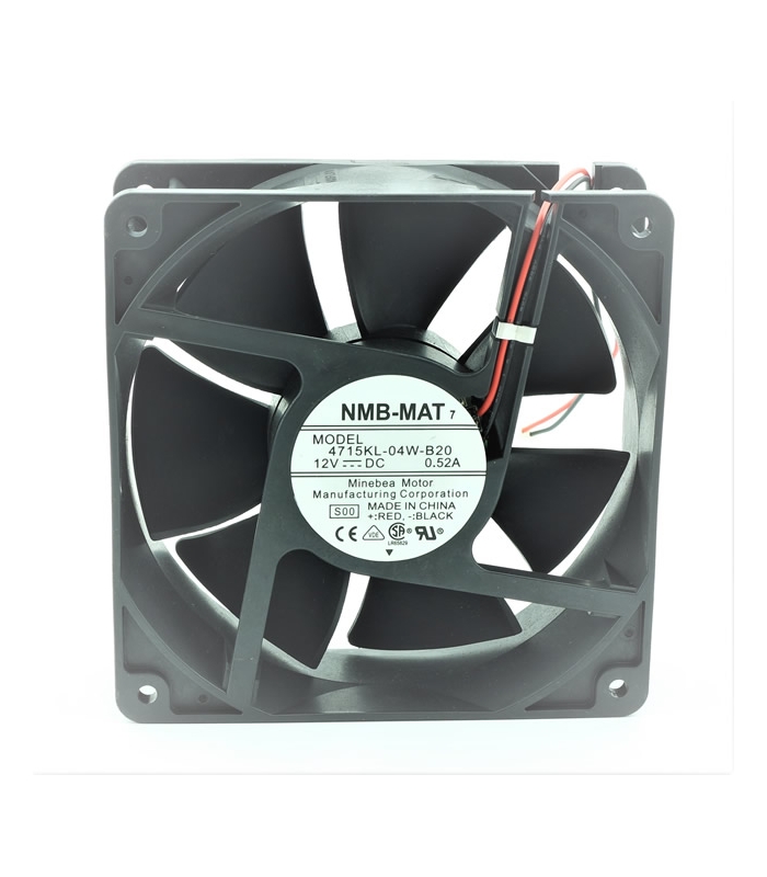 4715KL-04W-B20, 120X120X38mm 12VDC 0.52A 2 Kablolu Fan