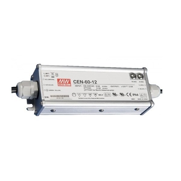 CEN-60-12, 12VDC 5.00A Ayarlanabilir LED Sürücü, MeanWell