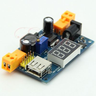  DC-DC Konvertör Modülü + Led Voltmetre + USB Port