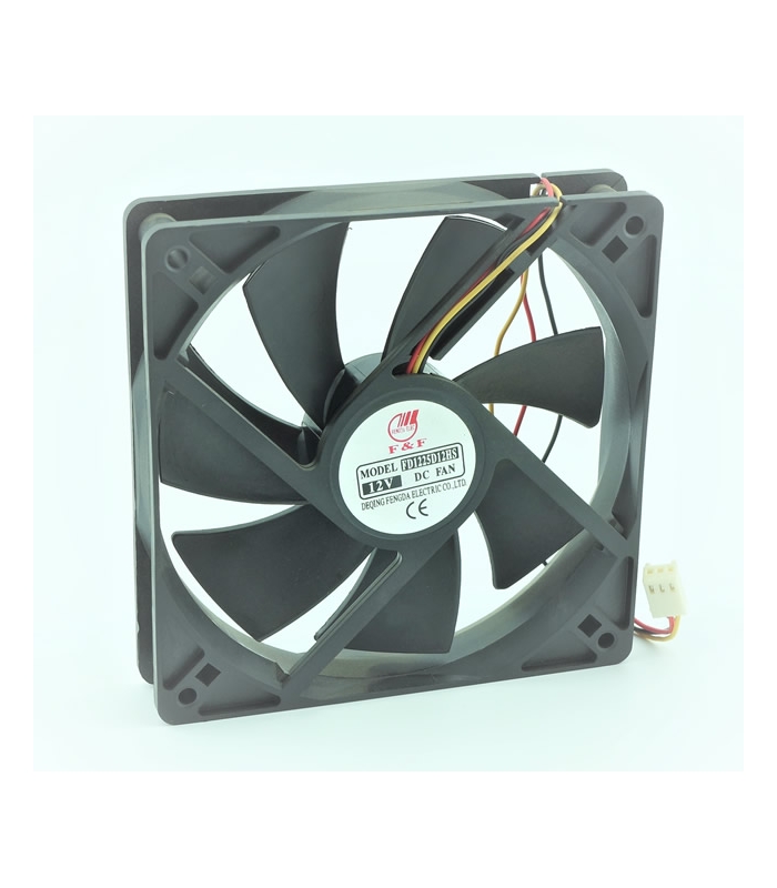 FD1225D12HS, 120X120X25mm 12VDC 0.37A 3 Kablolu Fan