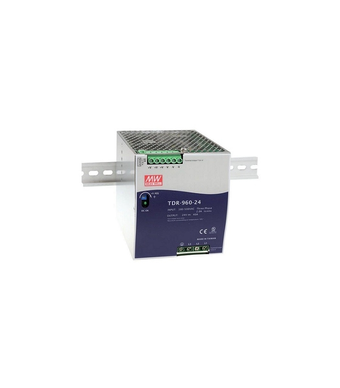 TDR-960-24, 24VDC 40.0A Trifaze SMPS, MeanWell